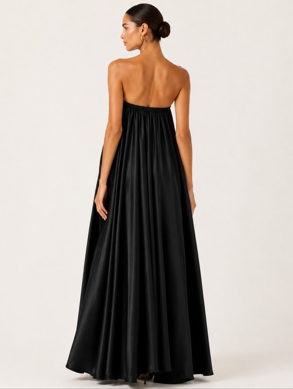 Jil Sander Cruise Pleated Strapless Maxi Dress Size 34/US 2 - Picture 2 of 12